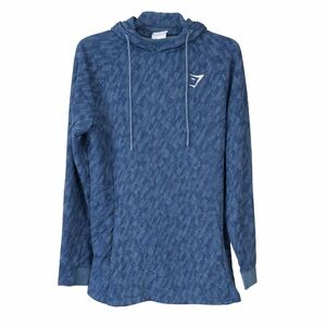 Gymshark small Blue Textured Hoodie